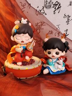 这才是国风盲盒该有的样子，飞天和驭鹿神女好搭啊！又乖又美！