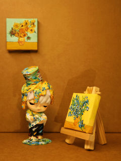 艺术联名系列｜小野湮没x梵高鸢尾花

“画面上的花依稀是模样