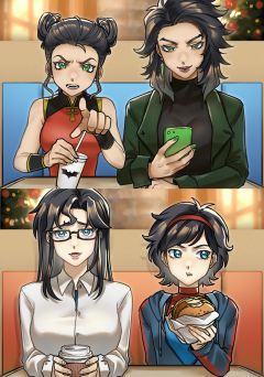 超级女孩因为迟到导致的约会拼桌事件
救救氪星人！！