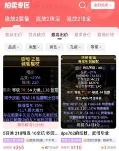 😱多件千元天价装备在千岛成交？！
👍全网独家流放2拍卖集