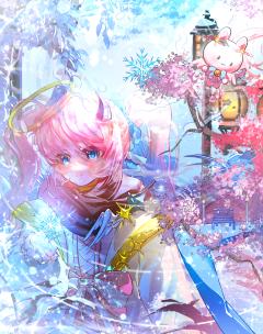 p1在另一个时空的小神女，好像在踩着时空碎片来到奔向你

p