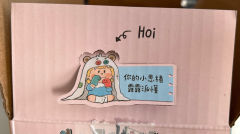收到了露露派的精美快递盒子，比较遗憾的是里面没有贴纸(暴风哭
