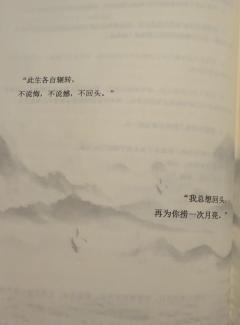 从一开始就殊途的两个人终究不能同路。
就像,月映江山万物,唯