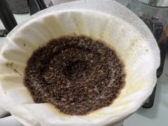 1️⃣冲煮：
V60滤杯，一刀流和分段萃取均尝试了，细砂糖粗