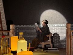 莲庄昼夜无车马,漫挂红榴满枝头。
见说平时灯影里,四象潜伴太